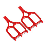 Maxbell 2 Pieces DIY Modified Compatible Upper Suspension Arms for 1/10 Trucks Model Red