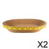 Maxbell 2xCorrugated Scratch Pad Lounge Bed Indoor Cats Nest Cat Scratcher Cardboards 58cmx40cmx9cm