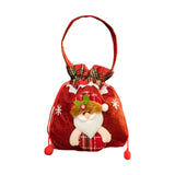 Christmas Gift Bag Drawstring Closure Xmas Party Favor Christmas Decoration Santa Claus