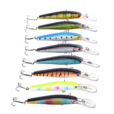 Maxbell Maxbell 4Pcs Plastic Fishing Hard Plastic Lures Crankbait 4# Treble Hooks Tackle