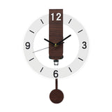 Maxbell Wall Clock Lightweight Quiet Hanging Clock for Living Room Housewarming Gift White