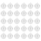 Maxbell 30x Dia. 4 Inch Clear Glass Hanging Vase Bottle for Plant Flower Decorations