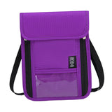 Maxbell RFID Neck Pouch Small Travel Crossbody Bag for Dating Birthday Gift Shopping Purple