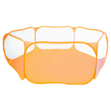 Maxbell Hexagon Kids Ball Pit Foldable for Kids Girls Boys Yard Fence Ball Play Pool Orange