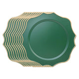 Maxbell 10 Pieces Charger Plates Durable Kitchen Plates for Reception Events Kitchen Green