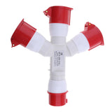 Maxbell 2pcs 380V 16A 5Pin Industrial Site Plug Socket Weatherproof IP44 1015 3P+N+E