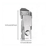 Motorcycle Trunk Lock, Universal Tail Box Lock, Waterproof, Outdoor, Stainless Steel Set 15cm