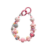 Maxbell Keychain Bag Pendant Lovely Gift DIY Decoration for Anniversary Travel Lover pink