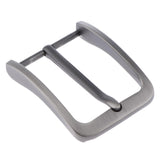 Mens Alloy Antique Belt Buckle Single Prong Rectangular Pin Buckle Gray