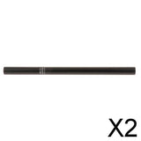 Maxbell 2xBike Bicycle Seatpost Alloy Pillar Mountain Bike Seat Tube Black 350mm