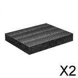 Maxbell 2xCuttable Foam Insert Drawer Foam Liner for Toolbox Camera Storage and Crafts 30cmx20cmx1cm