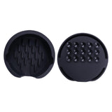 Maxbell Kitchen Sink Sponge Holder Silicone Dish Sponge Tray for Cafe Home Use Black