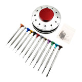 Watch Screwdrivers Set Metal Watch Repair Tool for Jewelry Jewelers Eyeglass Silver Base