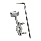 Maxbell Cowbell Percussion Mounting Bracket with L Rod for Music Instrument Drum Set