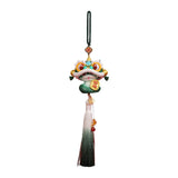 Year of The Snake Car Ornament 2025 Chinese Lunar New Year Hanging Ornament Green Tassel