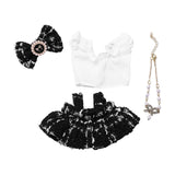 Maxbell 4 Pcs Doll Clothes Set for 5inch or 6inch Pendant Dolls