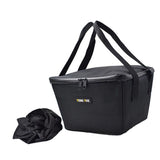 Maxbell Electric Bike Basket Liner Sunproof Practical Black Bicycle Front Basket Bag 27cmx29cmx19cm With Handles