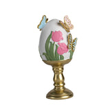 Maxbell Easter Egg Ornament Cute Resin Crafts for Indoor Outdoor Fireplace Farmhouse