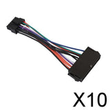 Maxbell 10xATX 24 Pin Female to 12 Pin Male Converter Power Supply Cable Cord for Acer