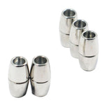 Maxbell 10pcs Round Alloy Magnetic Clasp for DIY Bracelet Necklace Making Multicolor
