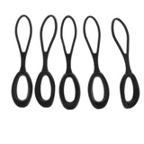 Maxbell 5 Pieces Non-slip Strong Zipper Pull Cord Zip Puller Zip Fastener Black - Aladdin Shoppers