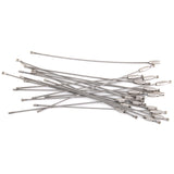 Maxbell 20pcs Wire Rope Key Ring Stainless Steel Pendant Circle Tool 1.5mm