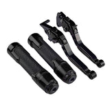 Maxbell Motorcycle Clutch Brake Levers Set Stable Performance Easily Install Folding Black