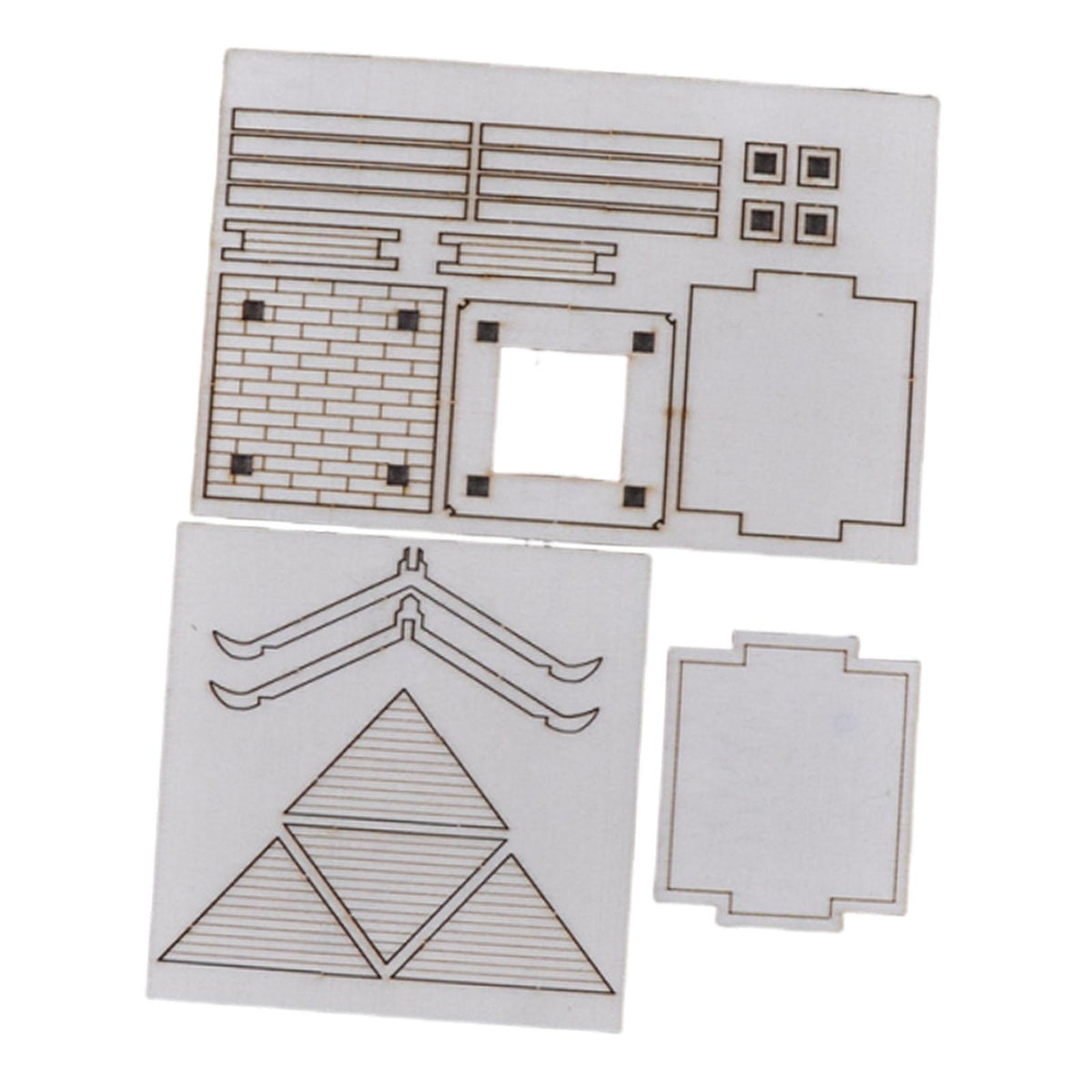 Maxbell DIY Building Model Assembly Kit 1/50 Handmade Fun Gift Micro Landscape Decor Pavilion