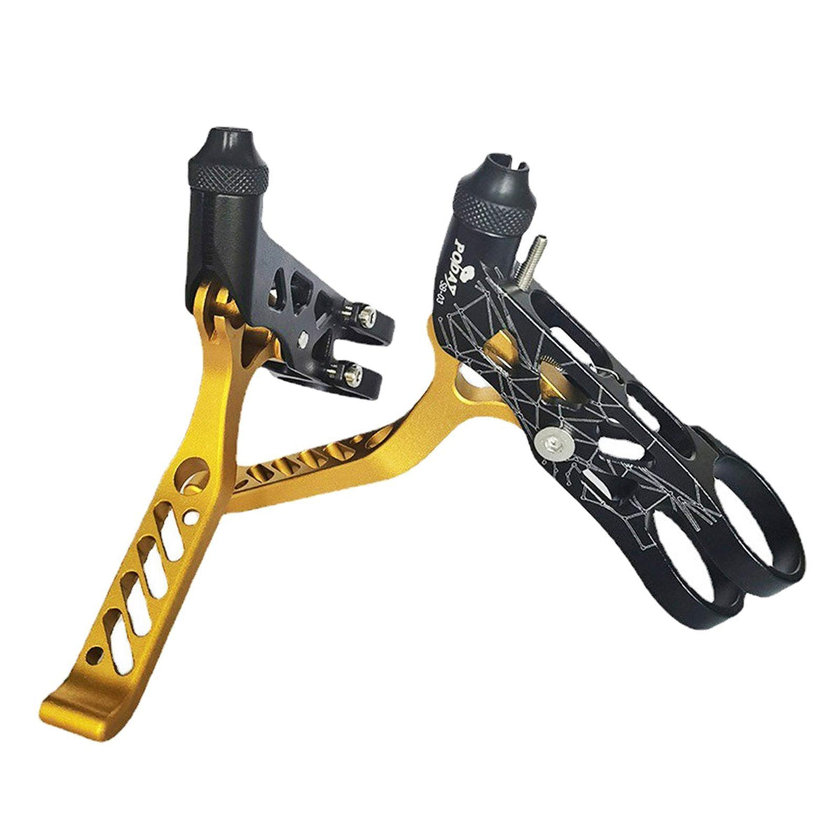 Maxbell Maxbell 2Pieces Folding Bike Brake Handle Lightweight Levers Set Bicycle Accessories Gold