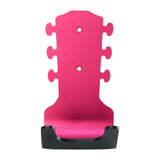Maxbell Generic Guitar Wall Mount No Drill Hook Multipurpose 8.2x18cm Aluminum Alloy Red