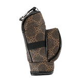 Maxbell Golf Ball Pouch Holds 3 Balls & 3 Tees Small Golf Ball Carrier Bag Women Men Brown