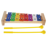 Maxbell Colorful 8 Tones Hand Knock Xylophone with 2 Wooden Mallets Preschool Educational Toys - Aladdin Shoppers