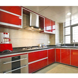 Maxbell Self-adhesive PVC Waterproof Home Decor Cabinet Beautify Wall Sticker Red - Aladdin Shoppers
