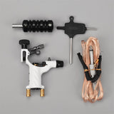 Maxbell Maxbell Complete Tattoo Kit Rotary Tattoo Machine Gun Grip Tube Wrench Clip Cord Black