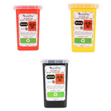 Maxbell Plastic Small Sharps Biohazard Needles Blades Disposal Container Bin 3 Color