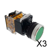 Maxbell 3x22mm Momentary Push Button for Contactor Relay Electromagnetic Starter etc