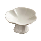 Maxbell Ceramic Footed Fruit Bowl Holder Decorative for Farmhouse Home Decor Wedding beige