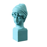 Maxbell Nordic Art Statue Art Ornament Sculpture for Countertop Furnishings Entryway blue