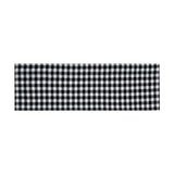 Maxbell Window Valance Curtain Small Rod Pocket Curtains for Kitchen Home Restaurant Black White