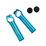 Maxbell 1 Pair 22.2MM Mountain Bike Bicycle Aluminum Handlebar Bar End Grip Blue - Aladdin Shoppers