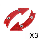 Maxbell 3x2Pcs Bike Wheel Reflectors Bike Spoke Reflectors for Mountain Bike Road Bike Red