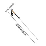 Maxbell Walking Stick Portable Hiking Pole for Hiking Outdoor Adventures Backpacking Silver