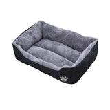 Maxbell 17.7x11.8inch Cat Small Dog Bed Rectangle Lightweight Multipurpose Warm Soft Black