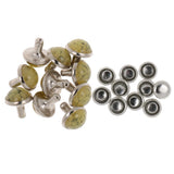 Maxbell Phenovo 10pcs Mushroom Cap Rivet Stud Spike Nail for Leather Craft #18 8.5mm - Aladdin Shoppers