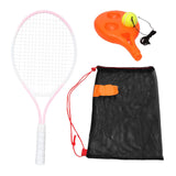 Maxbell Youth Tennis Racket Set Tool Exercise Solo Tennis Training Kit Park Backyard Pink