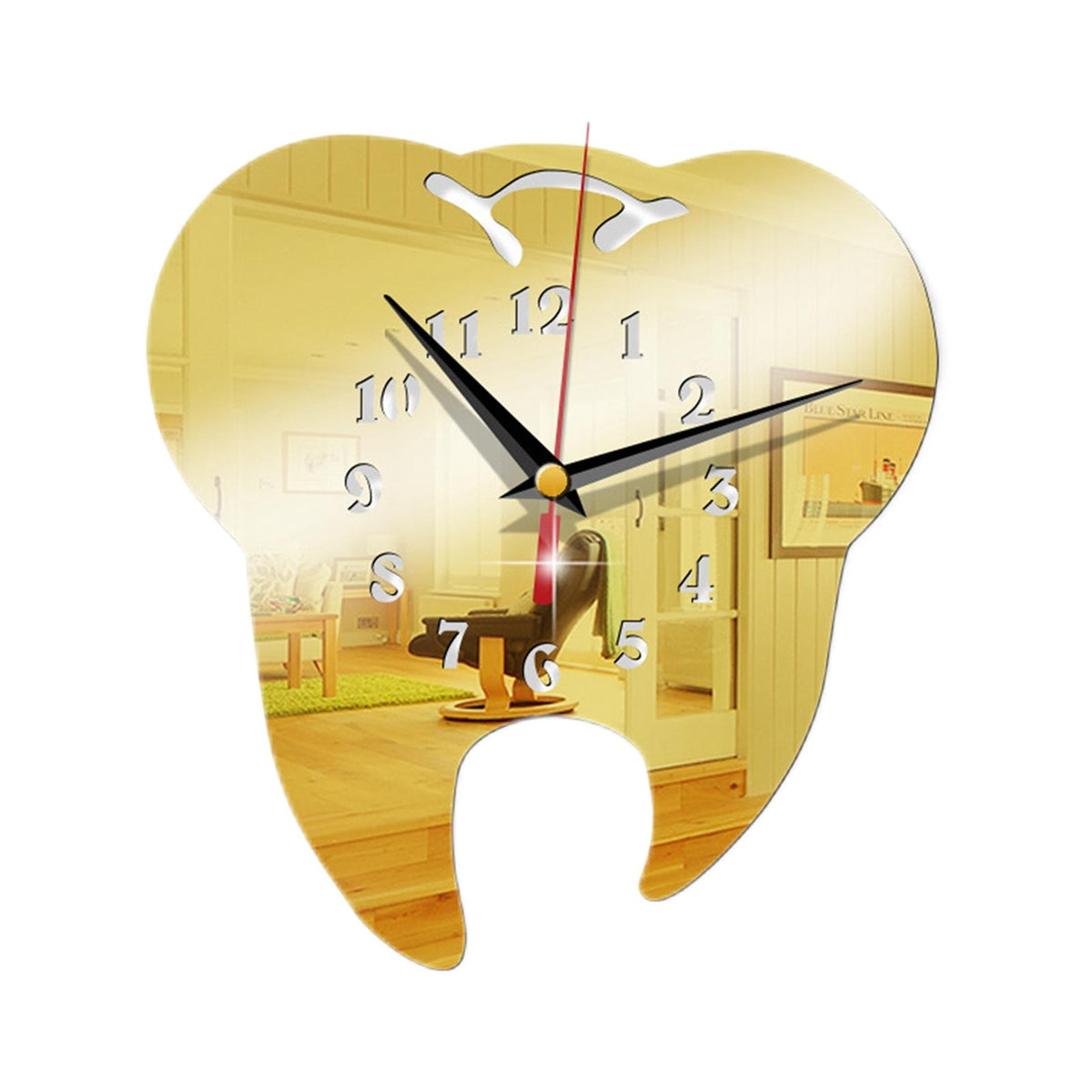 Maxbell Maxbell Modern Acrylic Wall Clocks Silent Decorative for Kitchen Office GOld