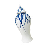 Maxbell Maxbell Blue and White Ginger Jar Chinese Ceramic Vase Flower Arrangement Collection 28cmx28cmx61cm