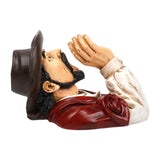Maxbell Wine Bottle Holder Resin Figurine Wine Rack for Household Cabinet Decoration