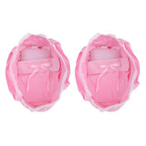 Lovely Dotted Doll Sleeping Bag Set for 26-28cm Dolls Accessories Pink