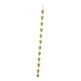 Maxbell Cup Rain Chain Ornament Iron Water Diverter for Outside House Decor Gold